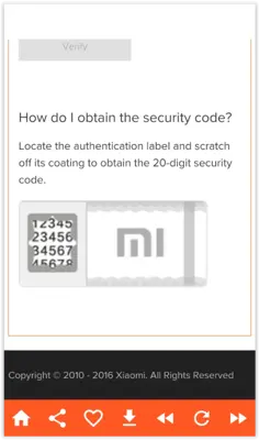 MI product verification Tool android App screenshot 0