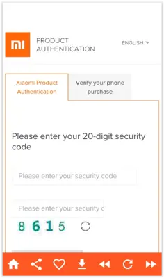 MI product verification Tool android App screenshot 2